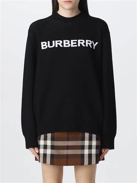 maglia burberry nera|BURBERRY: Maglia in lana .